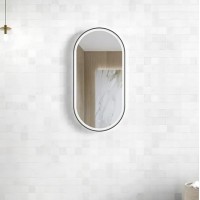 Metal Led Mirror With Black Framed Series